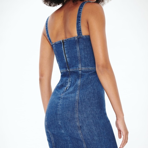 Nikki Bustier Denim Mini Dress - Picture 3 of 7